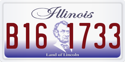 IL license plate B161733