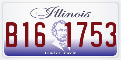 IL license plate B161753