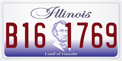 IL license plate B161769