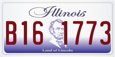 IL license plate B161773