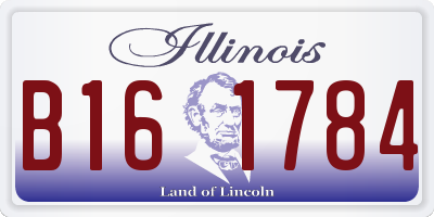 IL license plate B161784