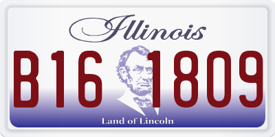 IL license plate B161809
