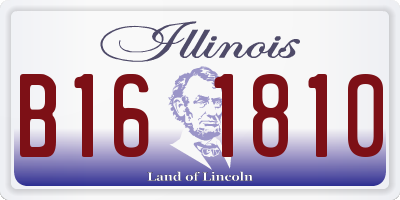 IL license plate B161810
