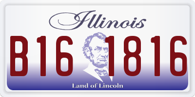 IL license plate B161816
