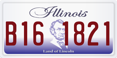 IL license plate B161821