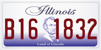 IL license plate B161832