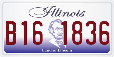 IL license plate B161836