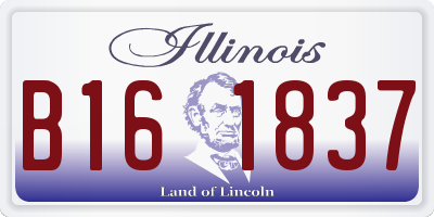 IL license plate B161837