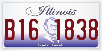 IL license plate B161838