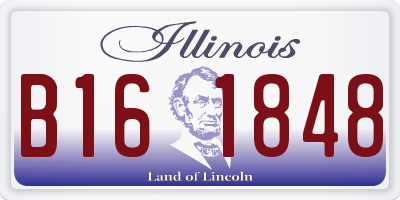 IL license plate B161848