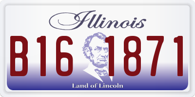 IL license plate B161871
