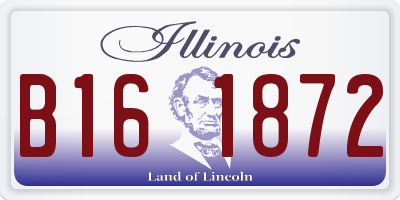 IL license plate B161872