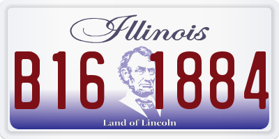 IL license plate B161884