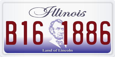 IL license plate B161886