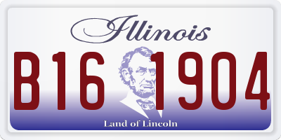 IL license plate B161904