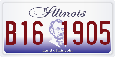 IL license plate B161905