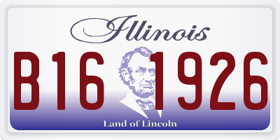 IL license plate B161926