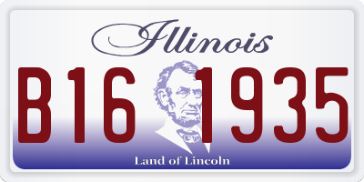 IL license plate B161935
