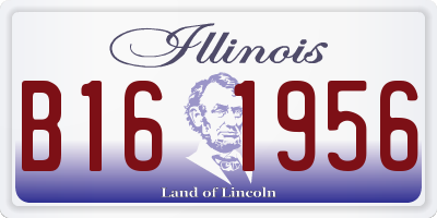 IL license plate B161956