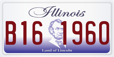 IL license plate B161960