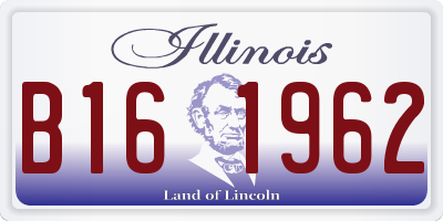 IL license plate B161962