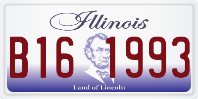 IL license plate B161993