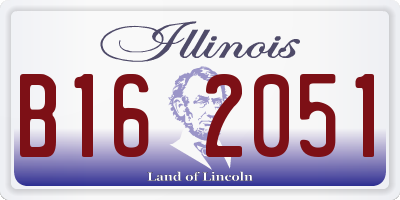 IL license plate B162051