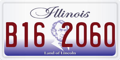 IL license plate B162060