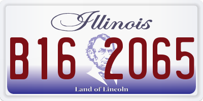 IL license plate B162065