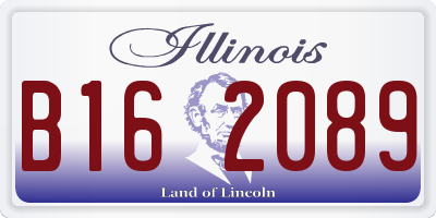 IL license plate B162089