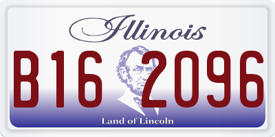 IL license plate B162096