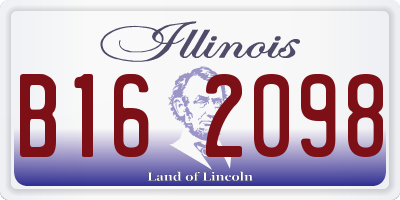 IL license plate B162098
