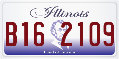 IL license plate B162109