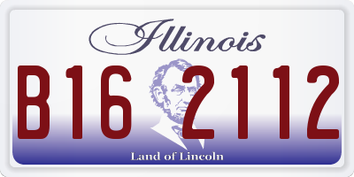 IL license plate B162112