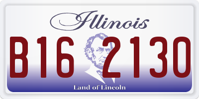 IL license plate B162130