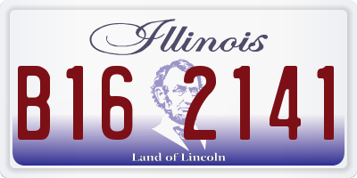 IL license plate B162141