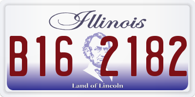 IL license plate B162182