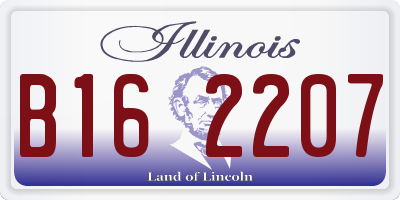 IL license plate B162207