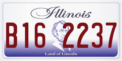 IL license plate B162237