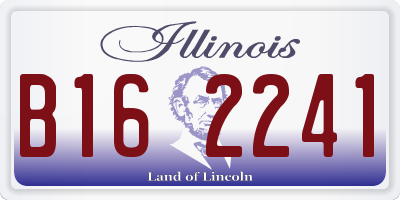 IL license plate B162241