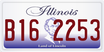 IL license plate B162253