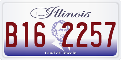IL license plate B162257