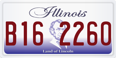 IL license plate B162260