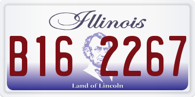 IL license plate B162267