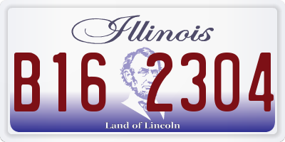 IL license plate B162304