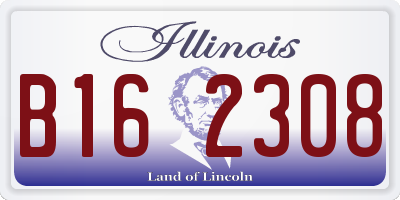 IL license plate B162308