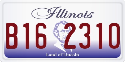 IL license plate B162310