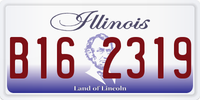 IL license plate B162319