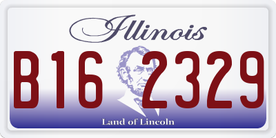 IL license plate B162329