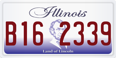 IL license plate B162339